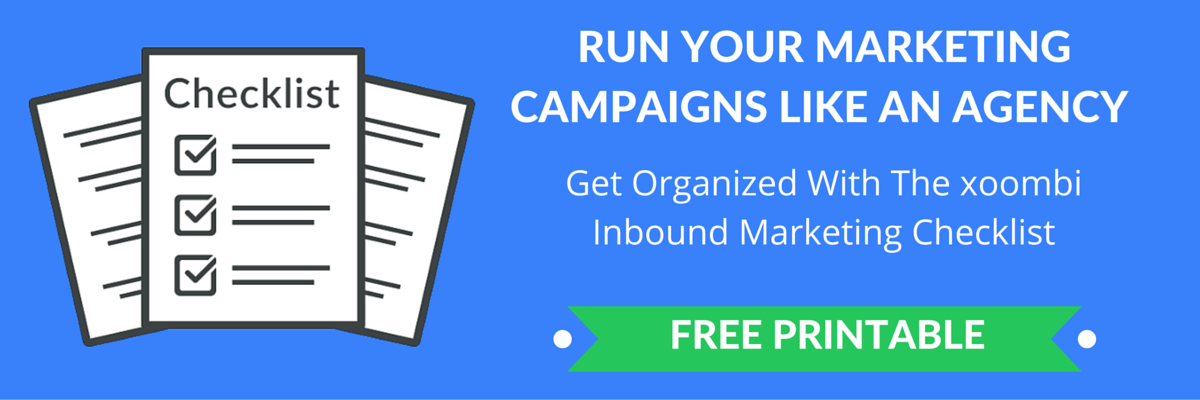 The xoombi inbound marketing checklist