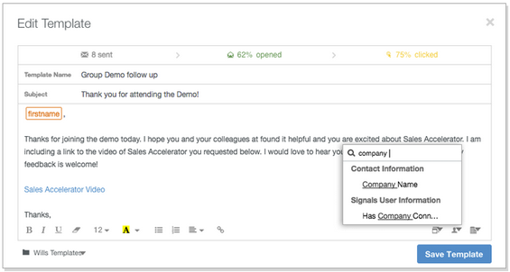 Hubspot CRM Sales Email Templates