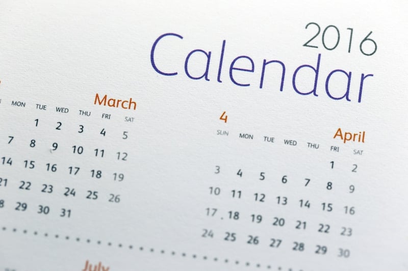 content calendar