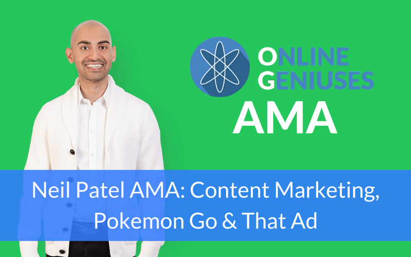 neil patel ama content marketing